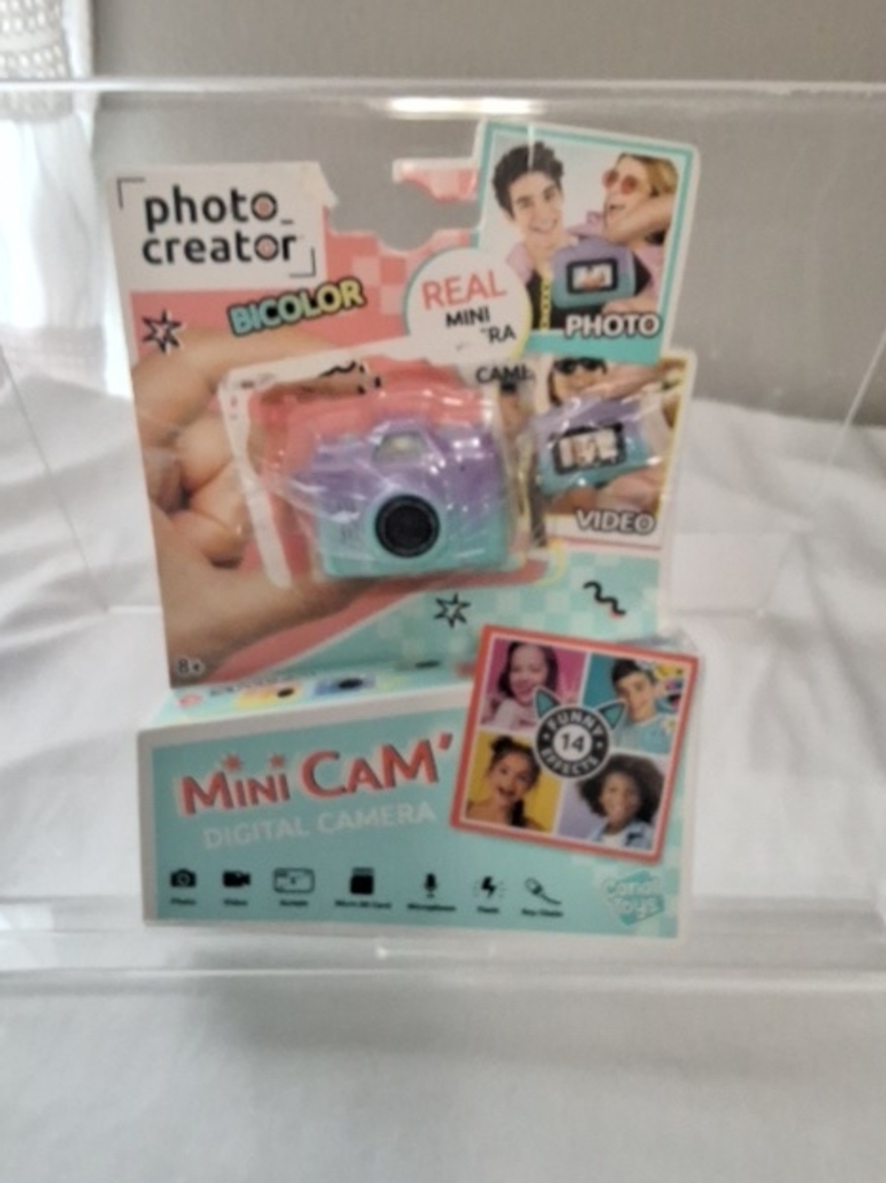 Mini Cam Digital Camera - Pastel Bicolor (Pink, Purple, Teal) NWT